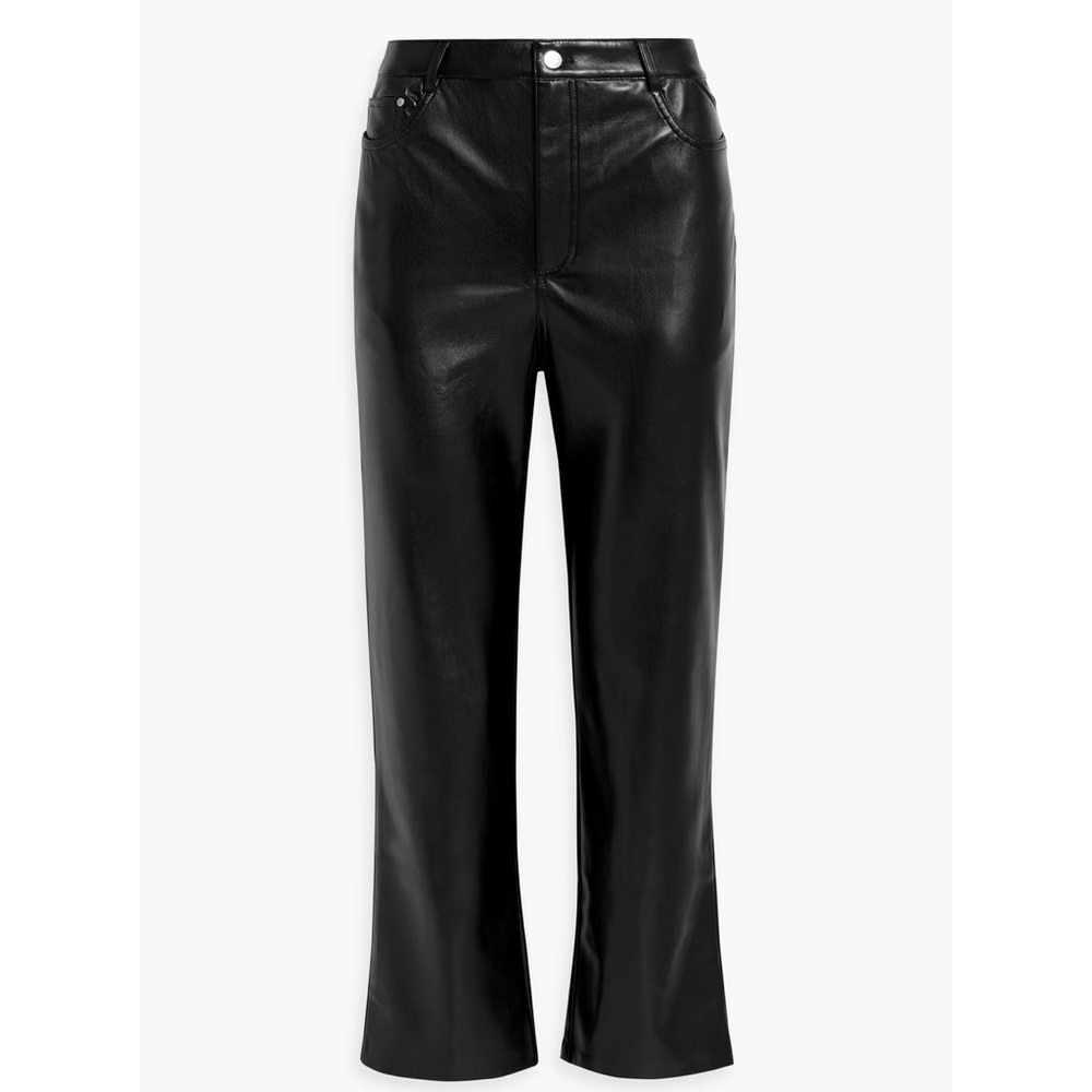CAMI NYC Hanie Vegan Leather Pants NWT Size Small | Black Faux Leather Trousers
